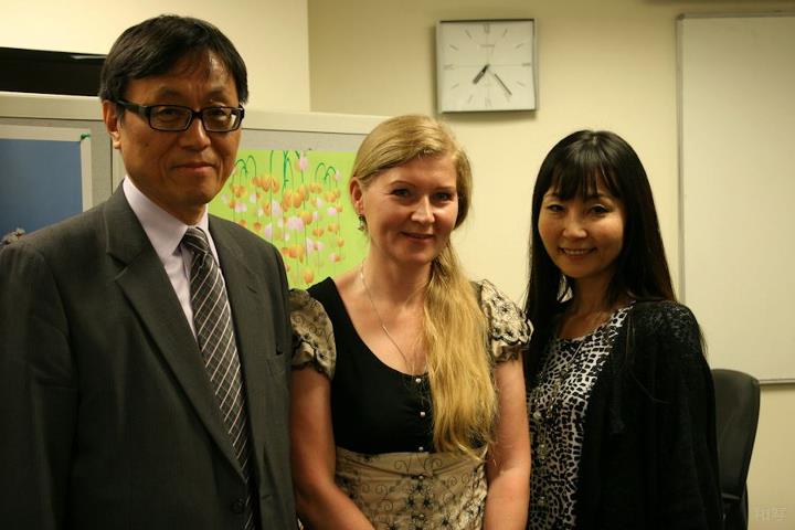 Ludmila Ilyina visiting the Consul General of Japan in St.Petersburg Mr.Kavataba and his wife Mrs.Kavataba